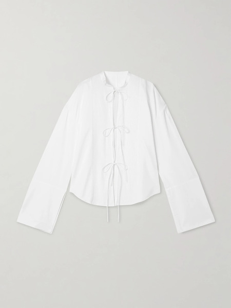  Adam Lippes Adam Lippes - Mick Oversized Pintucked Organic Cotton-poplin Shirt - White 