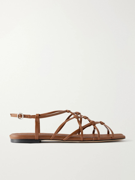 Aeyde Aeyde - Anisa Leather Flat Sandals - Chocolate 
