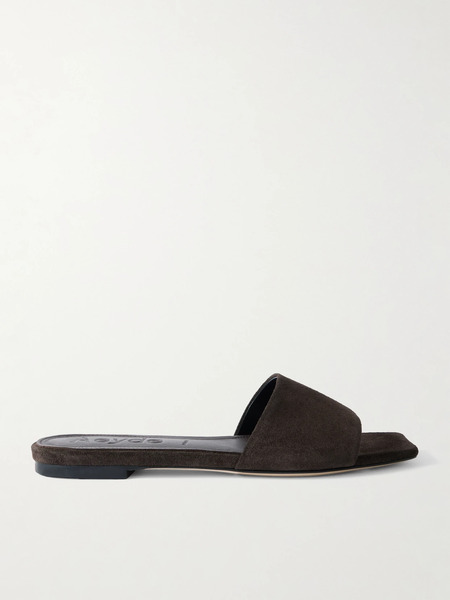  Aeyde Aeyde - Anna Suede Slides - Chocolate 