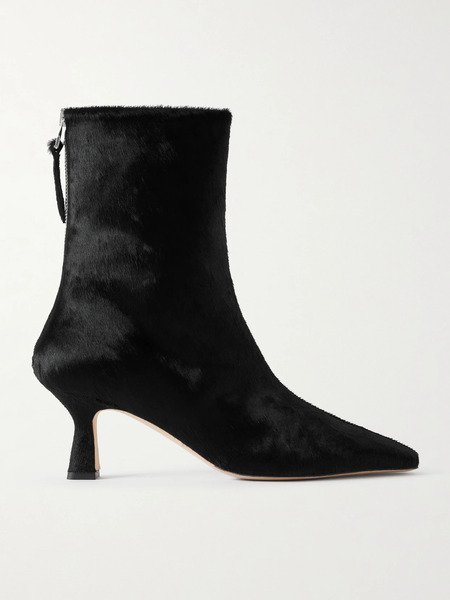  Aeyde Aeyde - Elina Pony Hair Ankle Boots - Black 