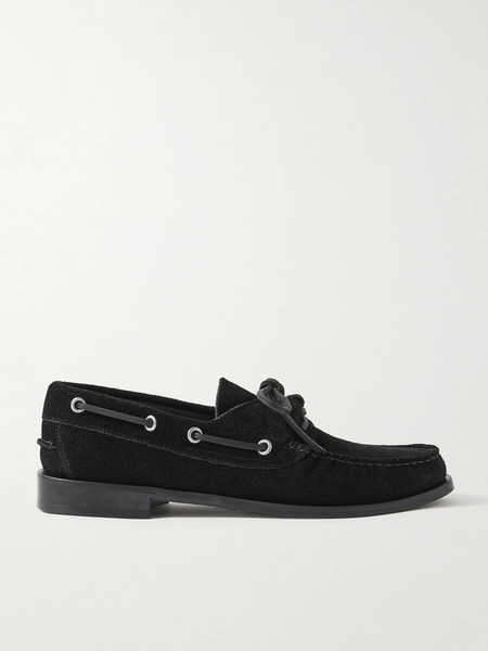  Aeyde Aeyde - Harris Suede Boat Shoes - Black 