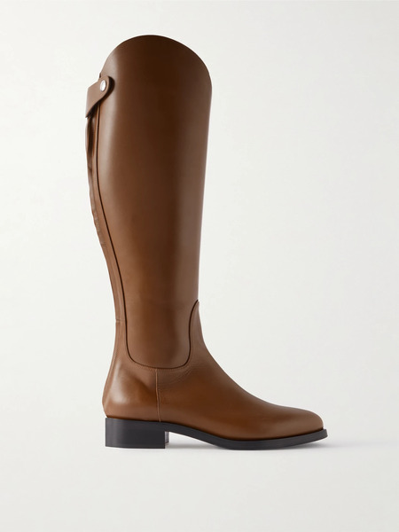  Aeyde Aeyde - Hector Leather Knee Boots - Camel 