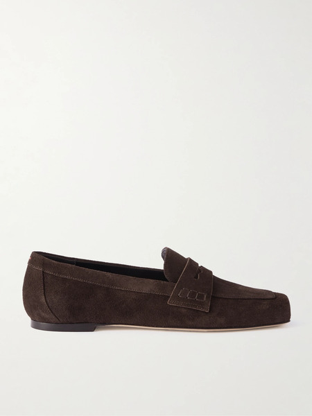  Aeyde Aeyde - Lana Suede Loafers - Dark Brown 