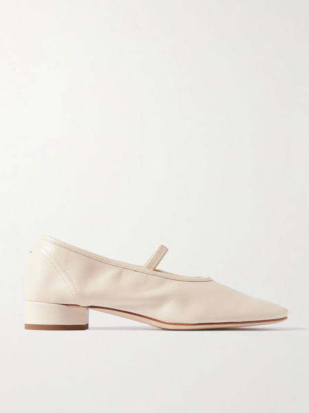 Aeyde Aeyde - Pippa Leather Mary Jane Pumps - Cream 