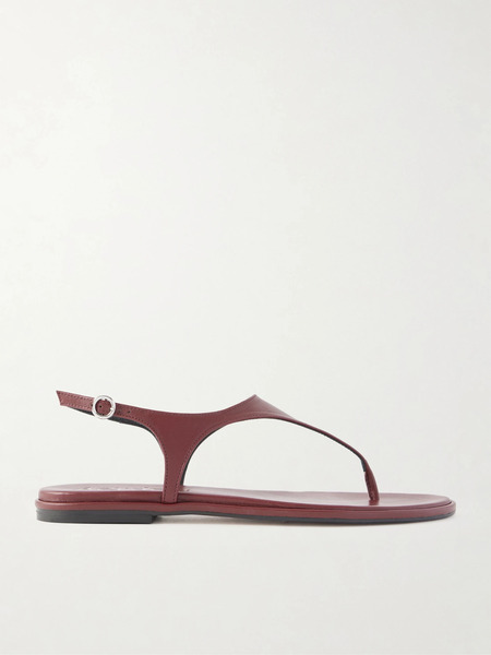  Aeyde Aeyde - Raine Leather Flat Sandals - Burgundy 