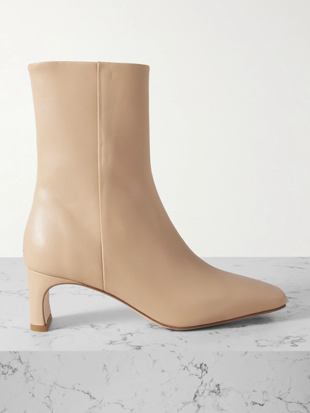  Aeyde Aeyde - Tabitha Leather Ankle Boots - Cream 