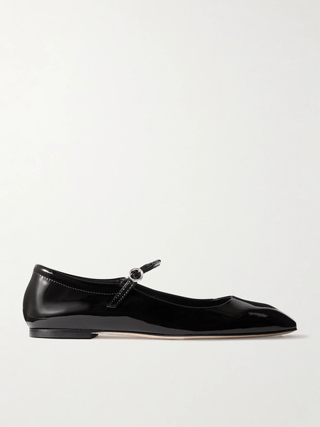  Aeyde Aeyde - Uma Patent-leather Mary Jane Ballet Flats - Black 