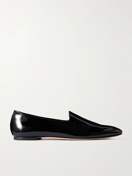  Aeyde Aeyde - Vanna Patent-leather Loafers - Black 