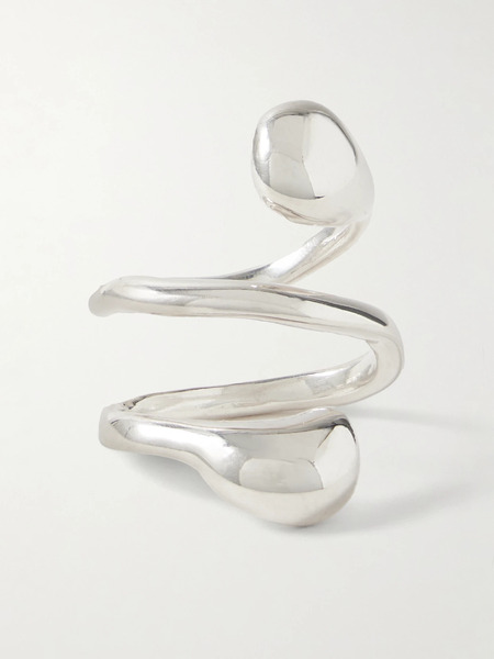  Agmes Agmes - Dual Flora Recycled Silver Ring - 5 