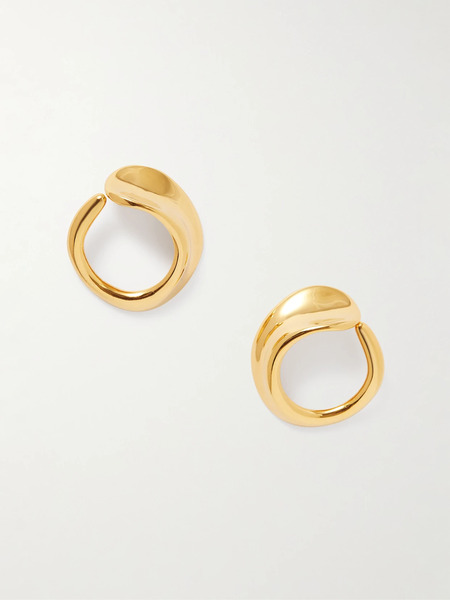  Agmes Agmes - Marta Gold Vermeil Hoop Earrings - One Size 