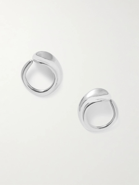  Agmes Agmes - Marta Recycled Sterling Silver Hoop Earrings - One Size 