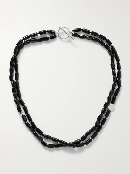  Agmes Agmes - Willa Sterling Silver Onyx Necklace - Black 