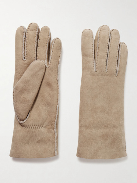  Agnelle Agnelle - Denise Shearling Gloves - Cream 