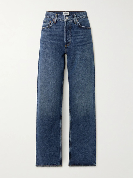  Agolde Agolde - Arc Long High-rise Wide-leg Jeans - Mid Denim 