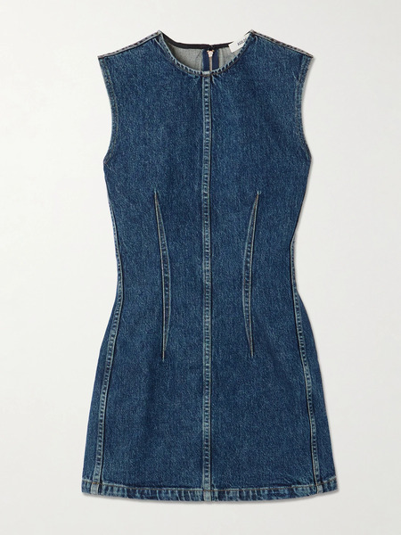  Agolde Agolde - Barton Denim Mini Dress - Mid Denim 