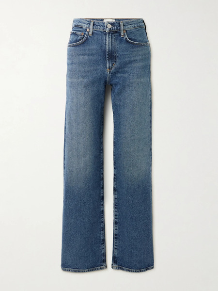  Agolde Agolde - Harper Mid-rise Straight-leg Jeans - Mid Denim 