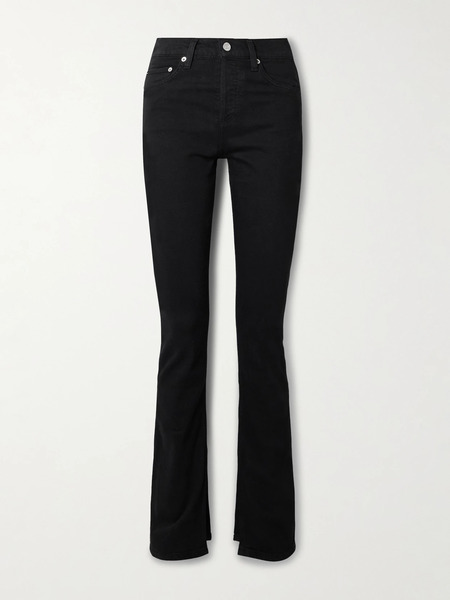  Agolde Agolde - Ingram Split High-rise Flared Jeans - Black 