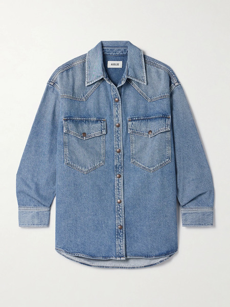 Agolde Agolde - Lotta Denim Shirt - Mid Denim 
