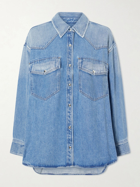  Agolde Agolde - Lotta Denim Shirt - Mid Denim 