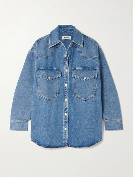  Agolde Agolde - Lotta Organic Denim Shirt - Mid Denim 