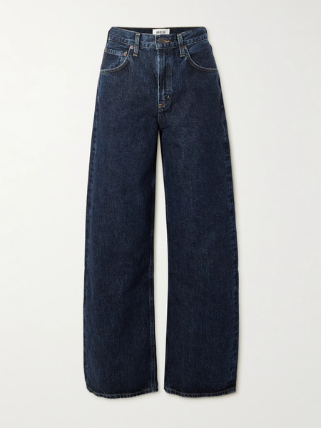  Agolde Agolde - Low Curve High-rise Wide-leg Jeans - Dark Denim 