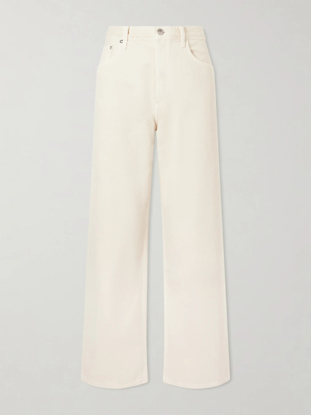  Agolde Agolde - Low Slung Baggy Organic Boyfriend Jeans - Off-white 