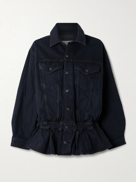  Agolde Agolde - Rubik Denim Peplum Jacket - Dark Denim 