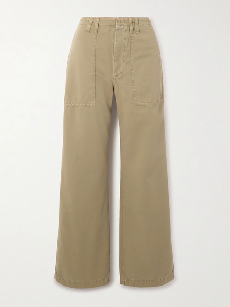  Agolde Agolde - Yuna Cotton-twill Wide-leg Pants - Camel 