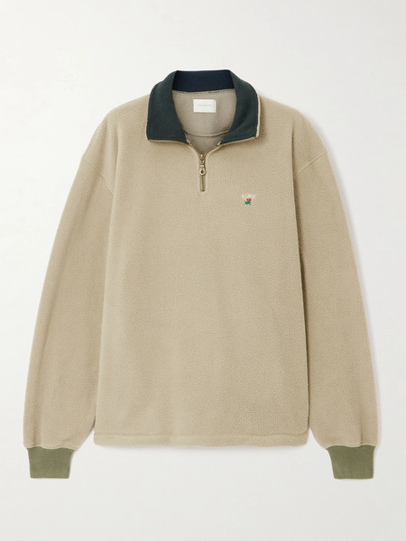  Aimé Leon Dore Aimé Leon Dore - Embroidered Fleece Sweatshirt - Beige 