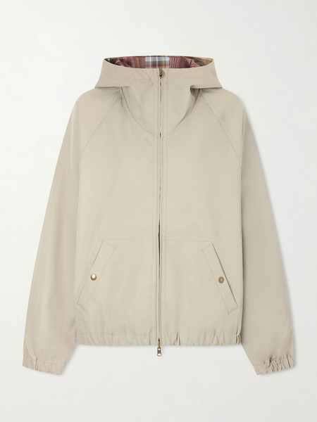  Aimé Leon Dore Aimé Leon Dore - Hooded Reversible Checked Shell Jacket - Gray 