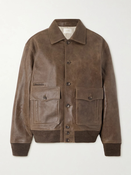  Aimé Leon Dore Aimé Leon Dore - Leather Jacket - Brown 