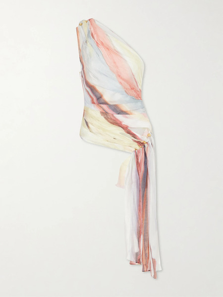  Aje Aje - Capture One-shoulder Draped Top - Multi 