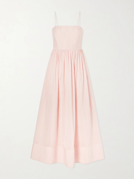  Aje Aje - Rosie Silk And Cotton-blend Maxi Dress - Pink 