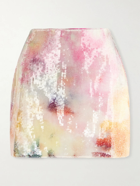  Aje Aje - Sybilla Sequined Mini Skirt - Pink 
