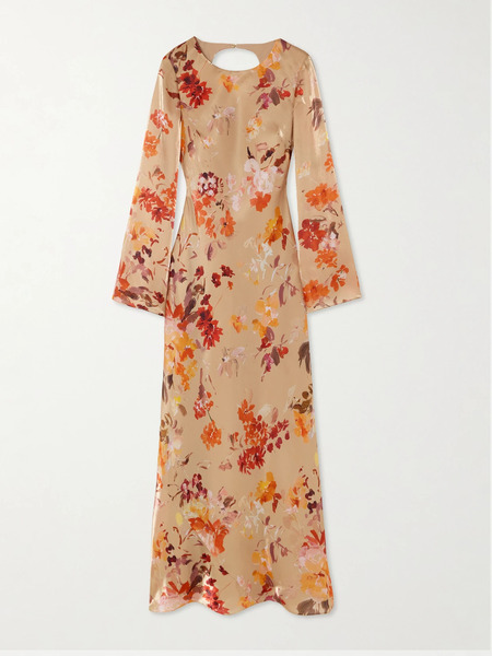  Aje Aje - Transept Floral-print Satin Maxi Dress - Multi 