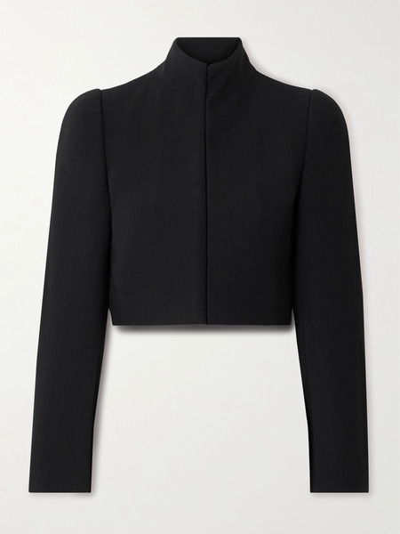  Alaïa Alaïa - Cropped Twill Jacket - Black 