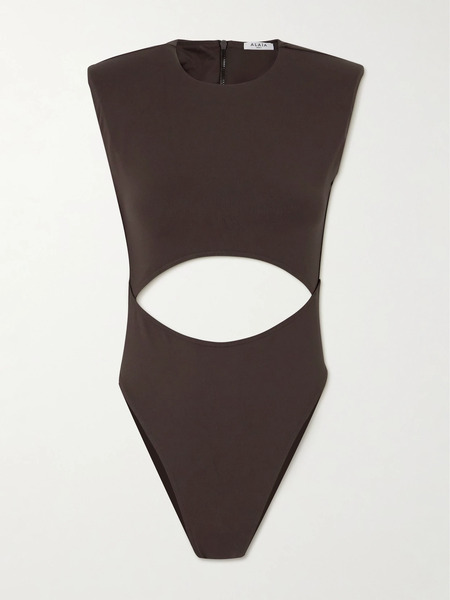  Alaïa Alaïa - Cutout Swimsuit - Brown 