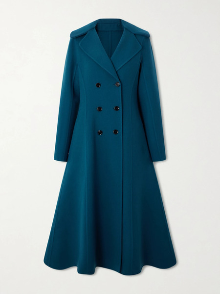  Alaïa Alaïa - Double-breasted Wool Coat - Blue 