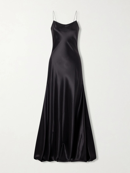  Alaïa Alaïa - Draped Silk-satin Gown - Black 