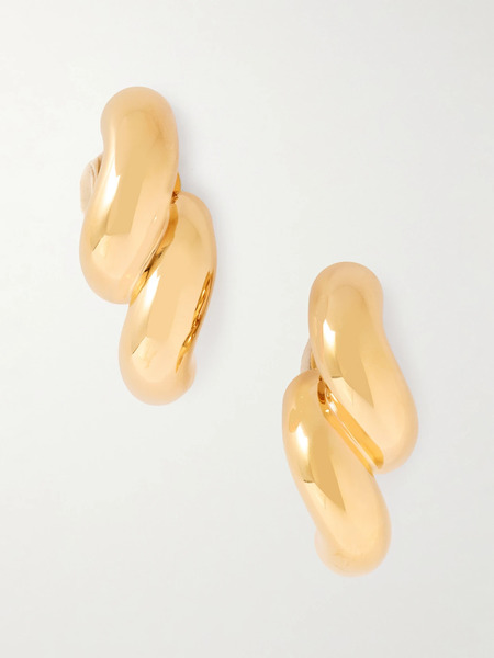  Alaïa Alaïa - Gold-tone Clip Earrings - One Size 