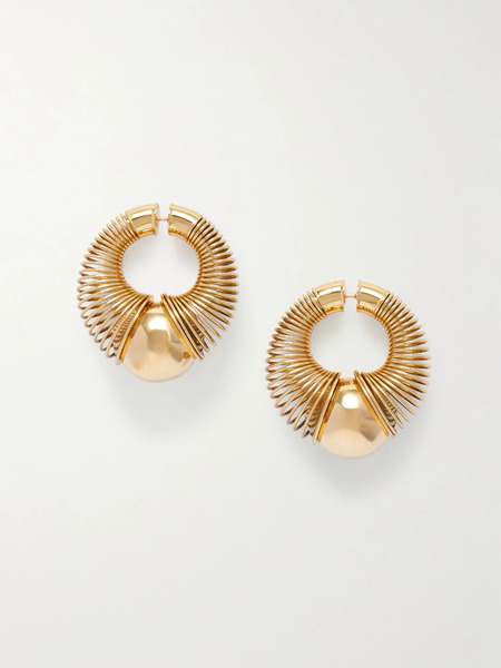  Alaïa Alaïa - Gold-tone Hoop Earrings - One Size 