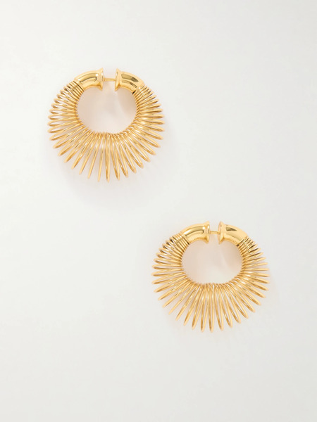  Alaïa Alaïa - Gold-tone Hoop Earrings - One Size 