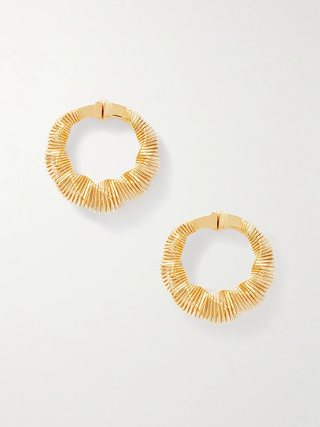  Alaïa Alaïa - Gold-tone Hoop Earrings - One Size 