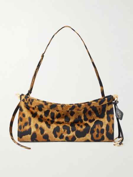  Alaïa Alaïa - Le Click Medium Leopard-print Satin Shoulder Bag - Leopard Print 