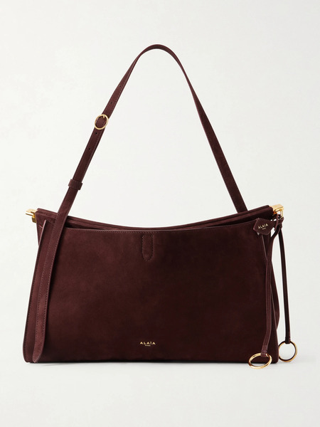  Alaïa Alaïa - Le Click Nubuck Shoulder Bag - Burgundy 