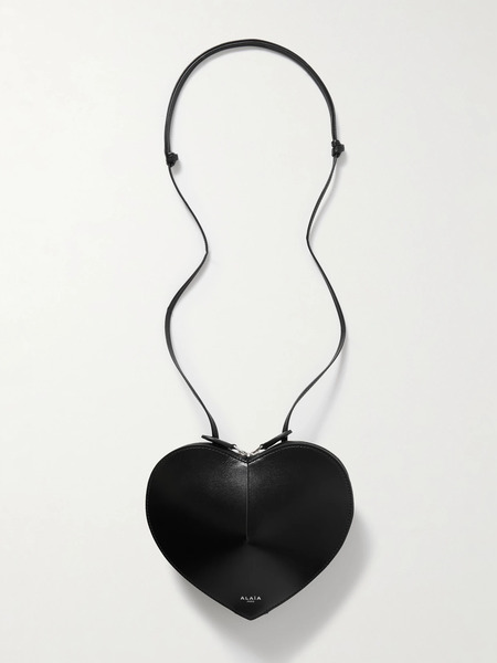  Alaïa Alaïa - Le Coeur Leather Shoulder Bag - Black 