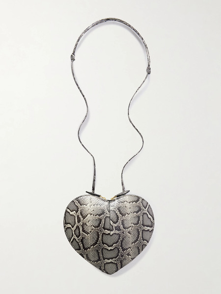  Alaïa Alaïa - Le Coeur Watersnake Shoulder Bag - Snake Print 