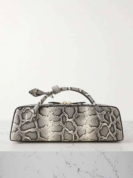  Alaïa Alaïa - Le Teckel Watersnake Clutch - Snake Print 