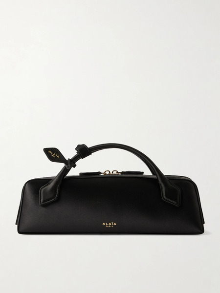  Alaïa Alaïa - Le Teckle Satin Clutch Bag - Black 