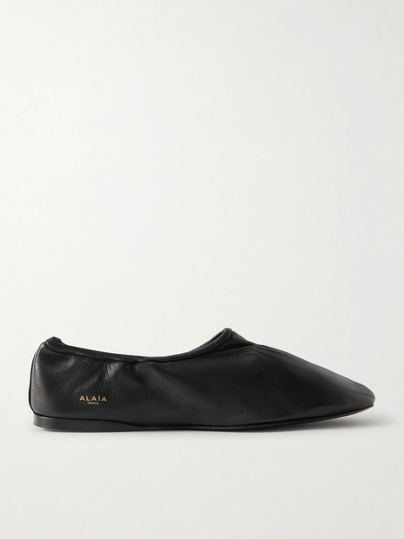  Alaïa Alaïa - Leather Ballet Flats - Black 